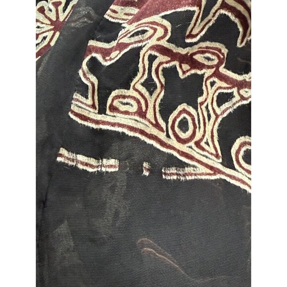 Citron Santa Monica Silk Blend Layered Kimono Topper Long Asian Artsy Art Size L - Picture 15 of 16